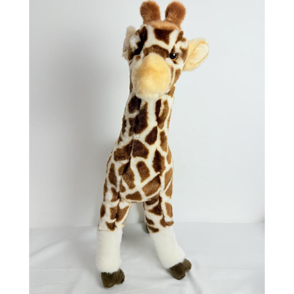 Douglas Brown White Long Neck Stuffed Animal Giraffe Plush Toy Good Condition